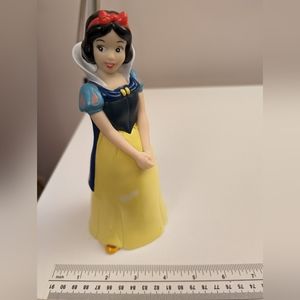 Vintage Disney Snow White Hard Plastic Coin Bank With Original Stopper